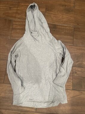 lululemon athletica Light Gray Hooded Pullover Sweatshirt